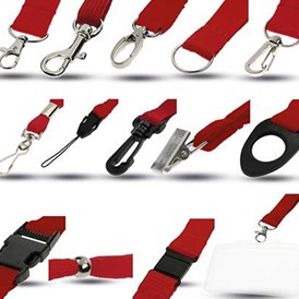 Dienstleister: Lanyard Accessoires nur in Kombination mit unseren Lanyard-Modellen erhältlich - Pins & mehr GmbH & Co. KG