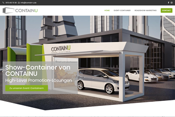 up! onlineagentur GmbH Kunden & Projekte ContainU - Show-Container für Ihr Roadshow-Marketing