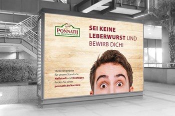 amadeus Verlag GmbH | amadeus Werbeagentur  Kunden & Projekte Personalmarketing-Kampagne für Ponnath DIE MEISTERMETZGER