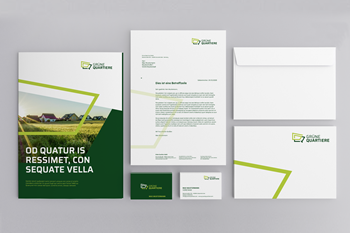 UNICBLUE Brand Communication GmbH Kunden & Projekte Grüne Quartiere – Corporate Design Entwicklung