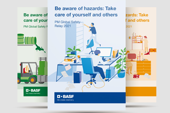 UNICBLUE Brand Communication GmbH Kunden & Projekte BASF – Safety Campaign