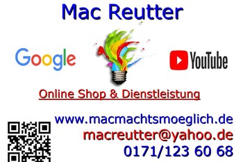 Online Shop & Dienstleistung Ansprechpartner Mac Reutter