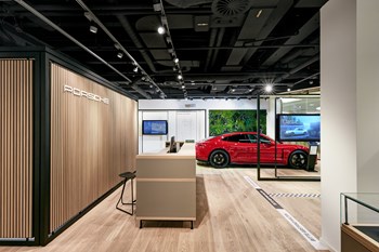 Designliga  Kunden & Projekte Porsche NOW – Pop-up Kit